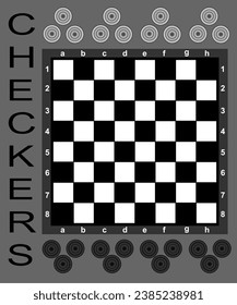 Arte vectorial con tablero de ajedrez en blanco y negro, arte, dibujo.