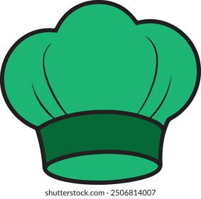 Vector art of chef and cook hats with a white background