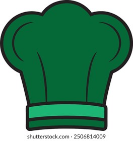 Vector art of chef and cook hats with a white background