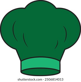 Vector art of chef and cook hats with a white background