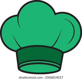 Vector art of chef and cook hats with a white background