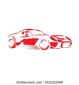 Vektorgrafik-Klassikwagen mit Logo