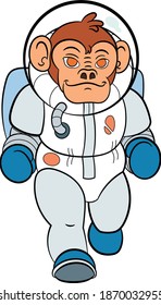 Vector Art Classic Space Ape