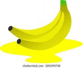 Vector art clipart  banana fruit
