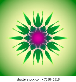 Vector art. Creative abstract flower