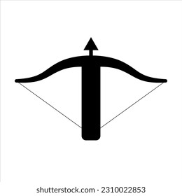 arte vectorial de ballesta, icono y diseño gráfico