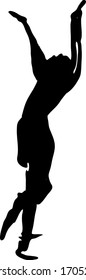 vector art of dancing man 