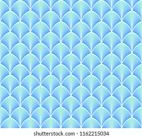 Vector art deco abstract seamless pattern. Geometric modern gradient background. Retro stylish texture.