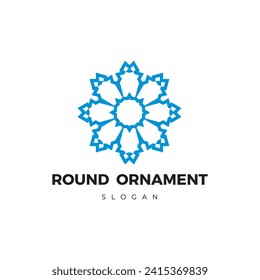 Vector art deco linear circles, round borders, frames, decorative design templates.
