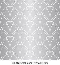 Vector Art Deco Pattern. Seamless Abstract Background. Geometric Vintage Style Texture.