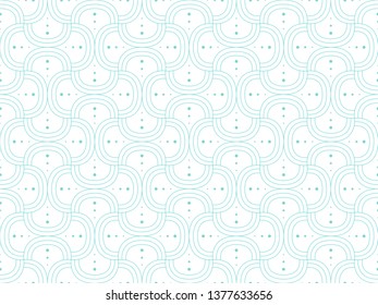 Vector Art Deco Pattern. Seamless Abstract Background. Geometric Vintage Style Texture.