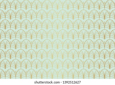 Vector Art Deco Pattern. Seamless Abstract Background. Geometric Vintage Style Texture.