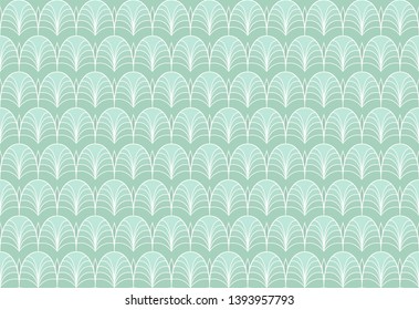 Vector Art Deco Pattern. Seamless Abstract Background. Geometric Vintage Style Texture.