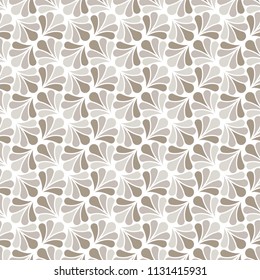 Vector Art Deco Style Seamless Pattern. Abstract Floral Ornament Background.