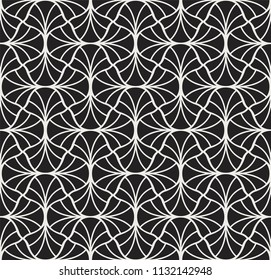 Vector Art Deco Style Seamless Pattern. Abstract Ornament Background.