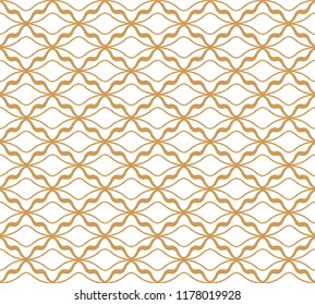 Vector Art Deco Style Seamless Pattern. Abstract Ornament Background.