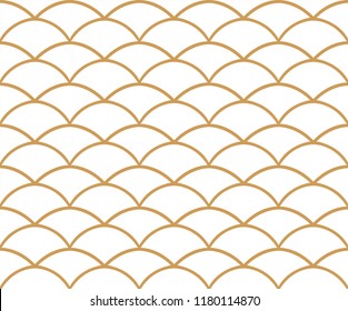 Vector Art Deco Style Seamless Pattern. Abstract Ornament Background.