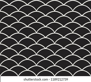 Vector Art Deco Style Seamless Pattern. Abstract Ornament Background.