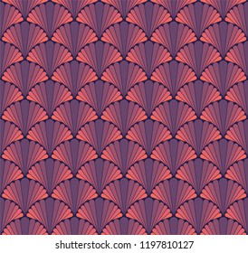 Vector Art Deco Style Seamless Pattern. Abstract Ornament Background.