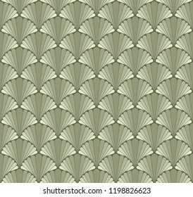 Vector Art Deco Style Seamless Pattern. Abstract Ornament Background.