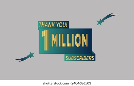
VECTOR ART DESIGN 1 MILLION SUBSCRIBERS
