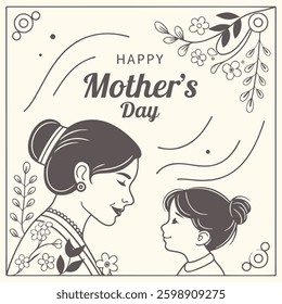 Vector art design for Mother's Day