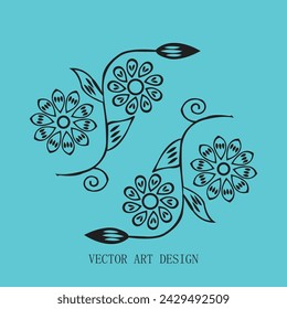 Vector art design template on download