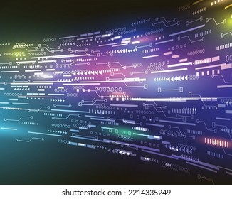Vektorgrafik, Grafik, Elektronik-Panel in der High-Tech-Ausrüstung.