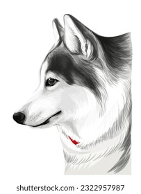 Un arte vectorial del dibujo del cachorro inteligente del perro
