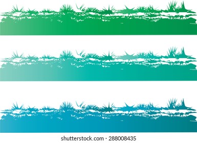 Vector art drawing beautiful grass line background
