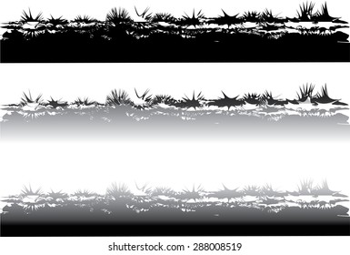 Vector art drawing beautiful grass line background