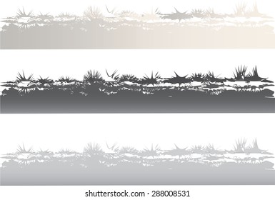 Vector art drawing beautiful grass line background