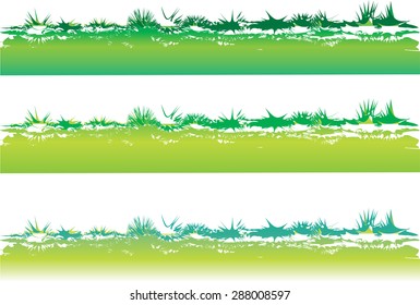 Vector art drawing beautiful grass line background