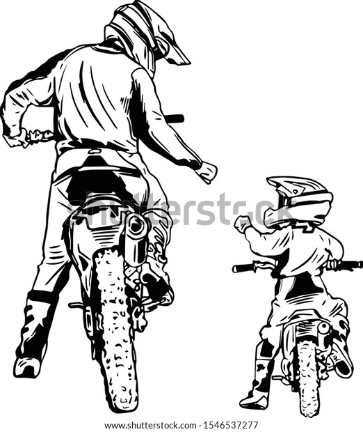 Free Free 129 Dirt Bike Father And Son Svg SVG PNG EPS DXF File