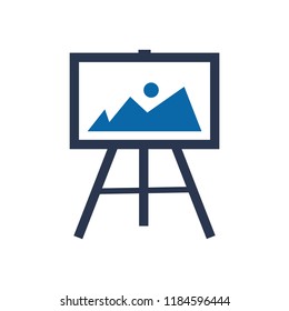 Vector Art Easel Icon