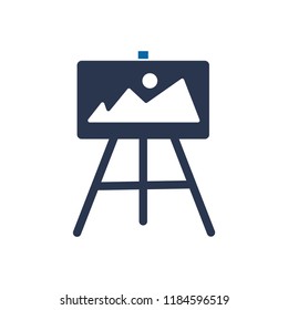 Vector Art Easel Icon