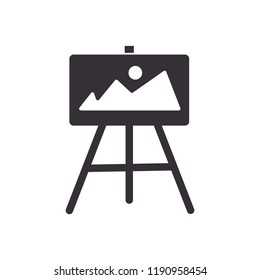 Vector Art Easel Icon