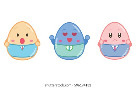 Vector art of easter egg style