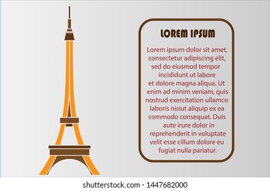 Vector Art of Eiffel Tower of paris
