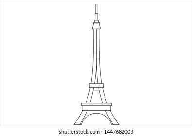 Vector Art of Eiffel Tower of paris