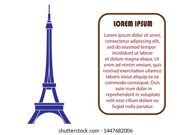 Vector Art of Eiffel Tower of paris