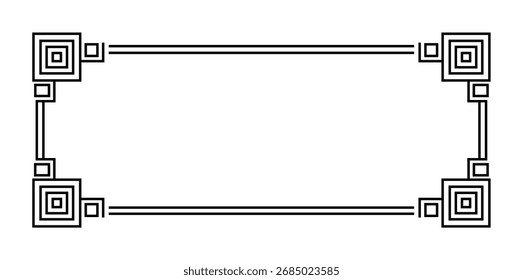 Vector art of elegant decorative frame for invitation or card