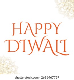 Vector art of elegant happy diwali greeting card