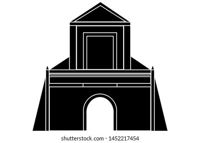 vector art of fort santiago of Philippines