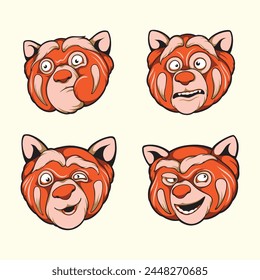 vector art fox character design