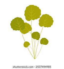 Vector art of fresh green salad leaves. Ideal for healthy eating and food-related designs.