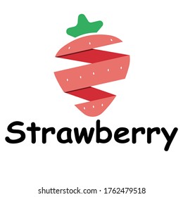 Vector art  fresh red strawberry  