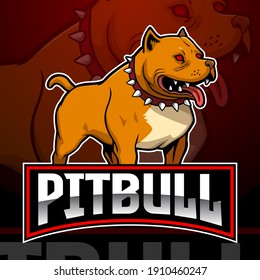 Vector Art for Gaming Squad Logo, Pitbull Dog Mascot