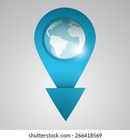 Vector art graphic illustration of arrow
