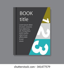 Vector art graphic illustration of book design 